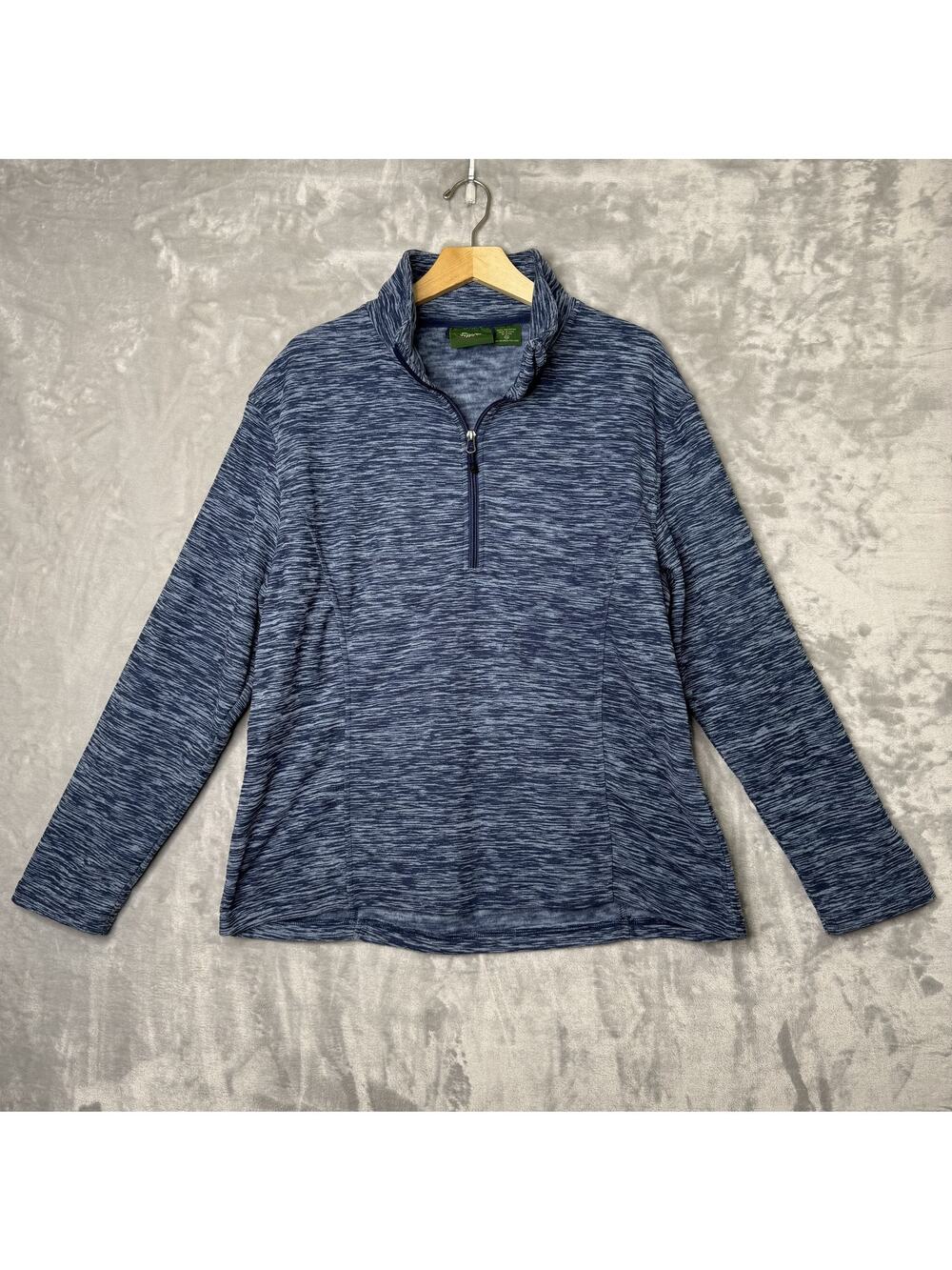 Stillwater Supply Co Pullover Mens 2XL Blue Half Zip Fleece Sweatshirt Outdoors